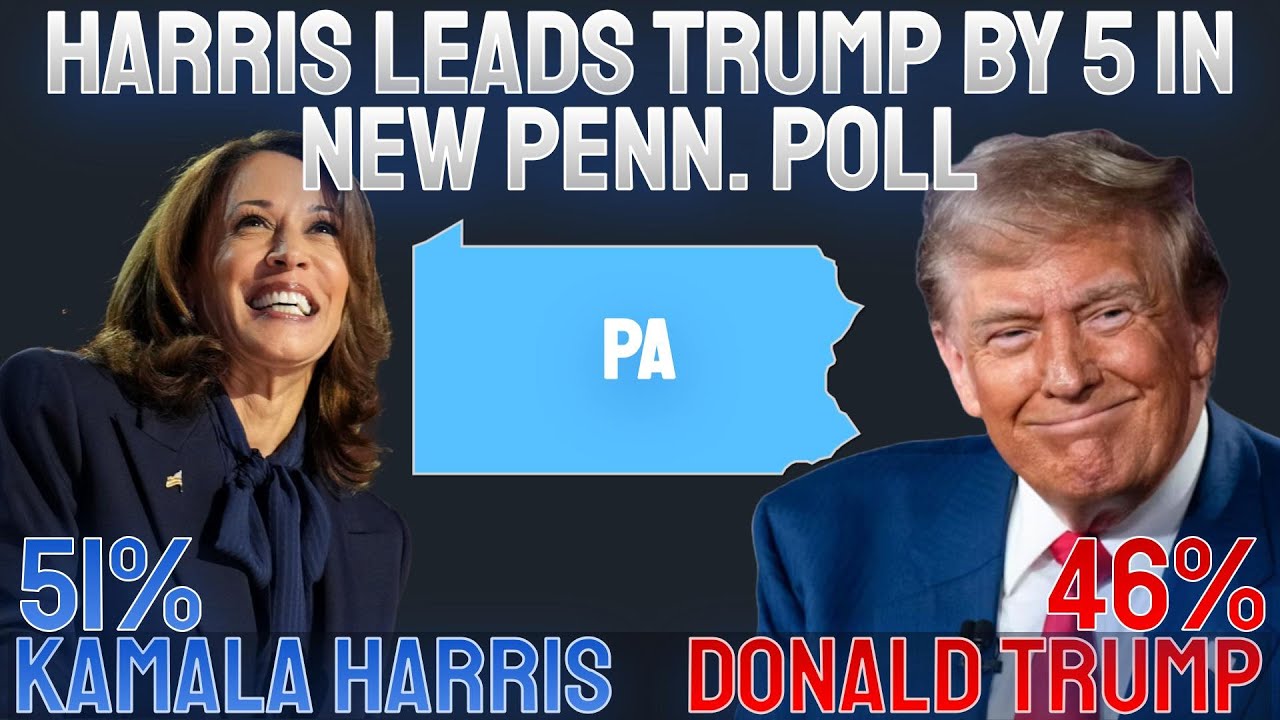 Brand New Pennsylvania Poll Shows Kamala Harris leading Donald Trump by ...