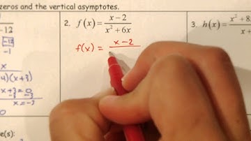 Algebra 2, 5th 6 weeks, Rational Functions Zeros, Asymptotes and Holes Problem #1 3