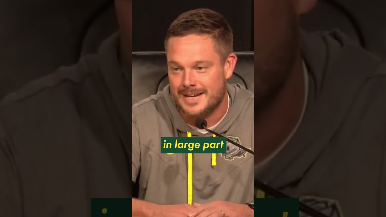 Oregon head coach Dan Lanning explains his viral pregame speech before blowing out Colorado 