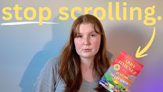 How reading changed my phone addiction | how to stop scrolling and start reading!