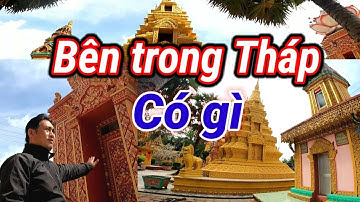 Cận Cảnh Bên Trong Ngọn Tháp Sặc Sỡ trong Chùa Khmer tại Trà Vinh