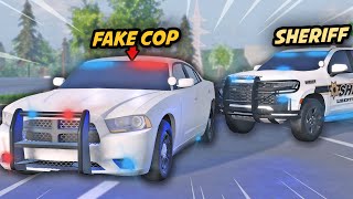 Fake Cop RUNS From The Sheriff! - RPF - ER:LC Liberty County Roleplay - S2 EP 26