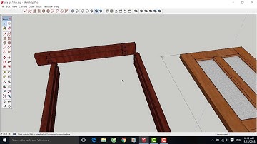 Hướng dẫn skechup, Bài 10: Bản vẽ khung bao cửa gỗ