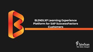 BLENDLXP Learning Experience Platform for SAP SuccessFactors Customers screenshot 4