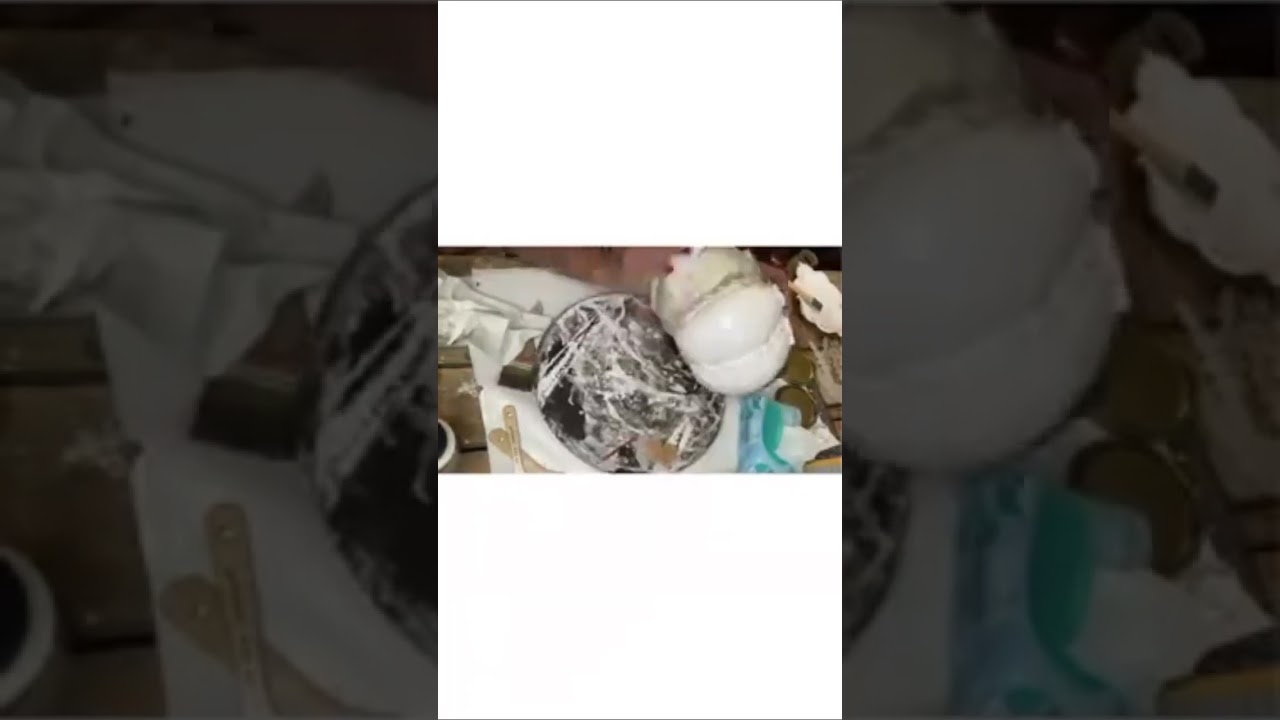 Glam Pumpkin DIY using hot glue and molds!