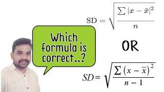 Standard Deviation Formulas , Population &Sample by Praveen Kumar Yekula
