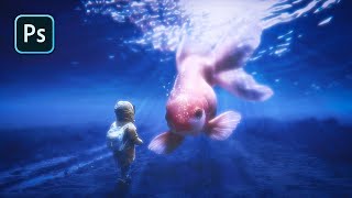 Big Fish and Kid Photo Manipulation Photoshop Tutorial