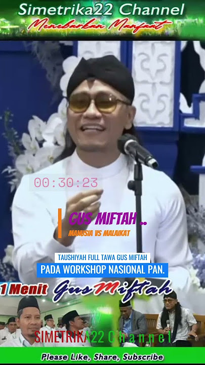 GUS MIFTAH  : MANUSIA Vs MALAIKAT, Kalau Pingin Suaminya Benar Terus Kawin saja sama Malaikat