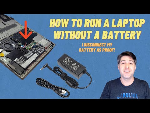 Video: How To Turn On A Laptop Without A Battery