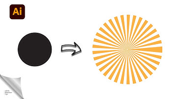 how to make a sun rays in illustrator | Tutorial 2025