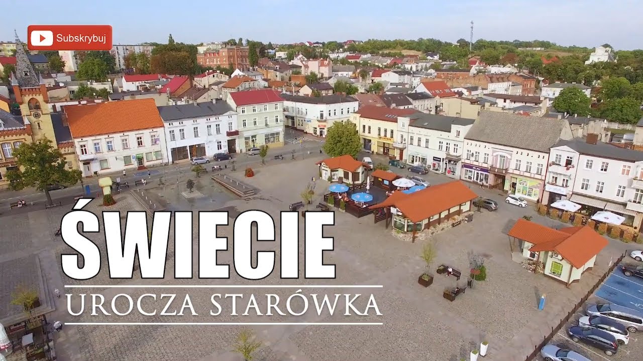 ŚWIECIE 4K - Cudowne Miasto u ujścia rzeki Wdy do Wisły i zabytkami