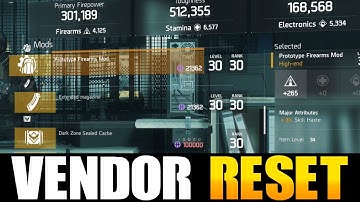 THE DIVISION - GREAT VENDOR RESET | GOD ROLL WEAPONS, GEAR & GEAR MODS! (YOU NEED TO BUY)