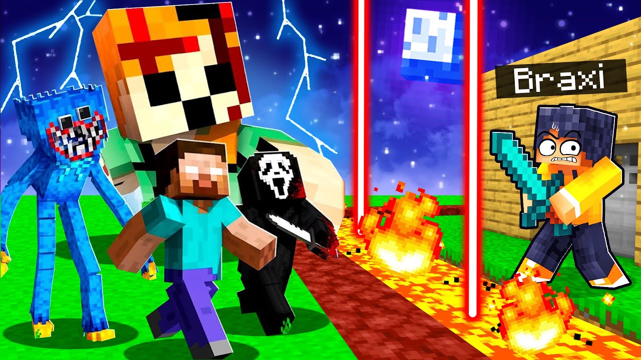 KRASSE MONSTER vs SICHERSTES HAUS BAUEN in Minecraft! (schwer)
