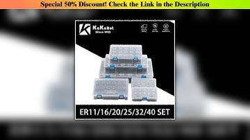 Unboxing KaKarot 1Set ER Collet Chuck ER11 ER16 ER20 ER25 ER32 ER40 CNC Milling Tool Holder Engravi