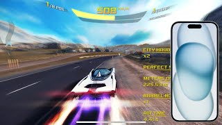 Playing Asphalt 8 on my new iPhone 15!