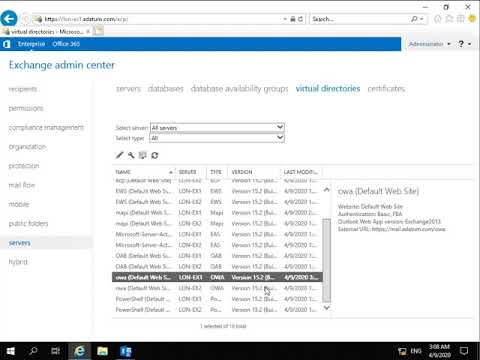 20345-1 Demo 22 Configuring options for Outlook on the web