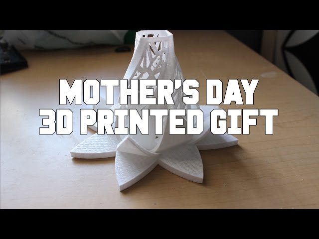 minimum gård Agnes Gray Mothers Day Gift 3d Print | Radiant Blossom From Thingiverse - YouTube