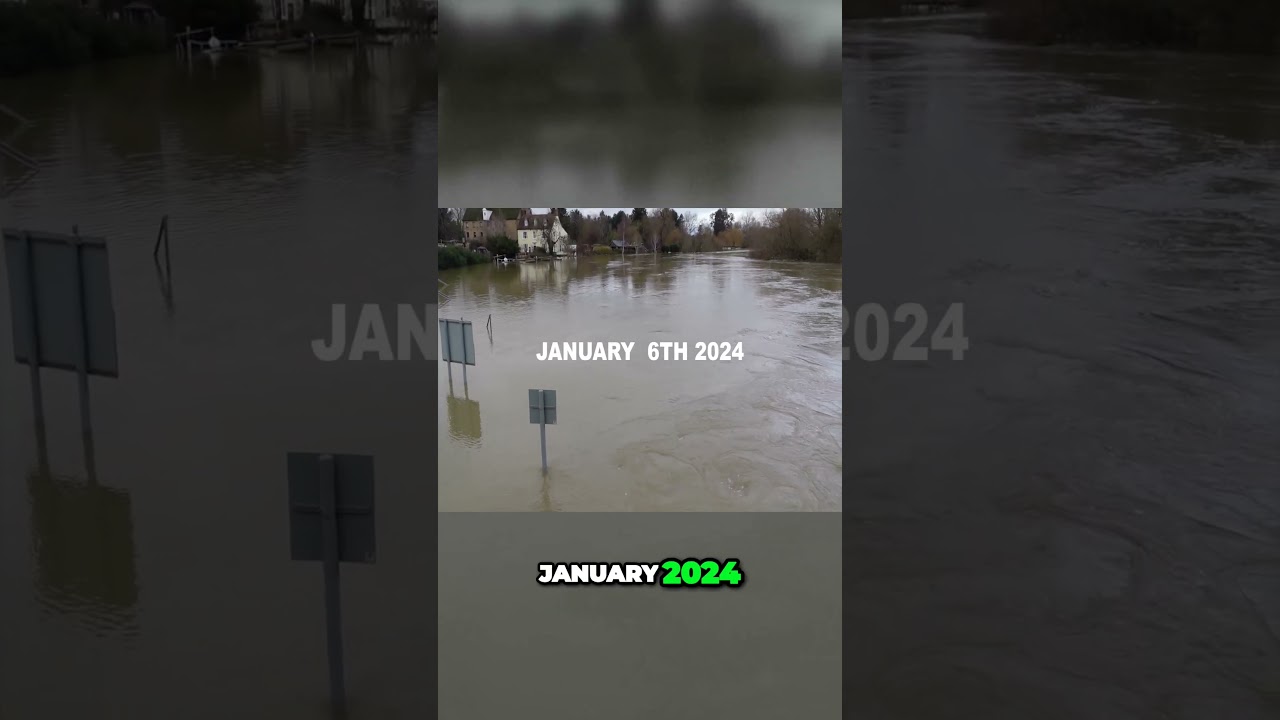 Stunning Footage of flooded marina  