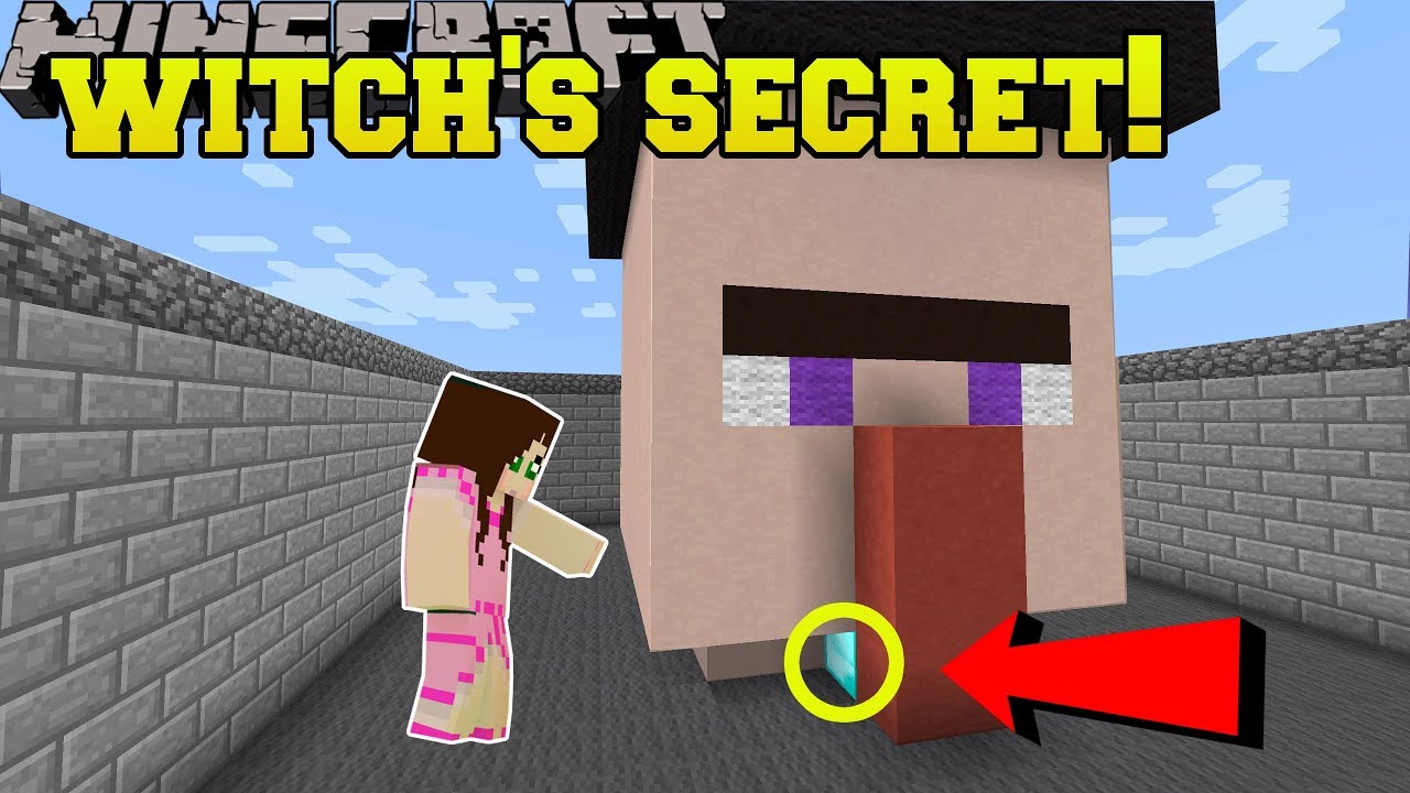 Minecraft: У ЭТОЙ ВЕДЬМЫ ЕСТЬ СЕКРЕТ!!! - Хэллоуин. Найди кнопку. Пользовательская карта.