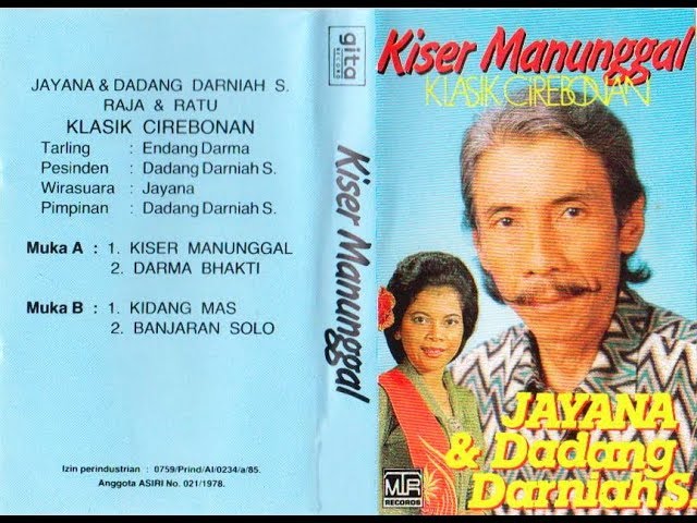 KLASIK CIREBONAN//JAYANA u0026 DADANG DARNIAH S KISER MANUNGGAL [FULL ALBUM] class=