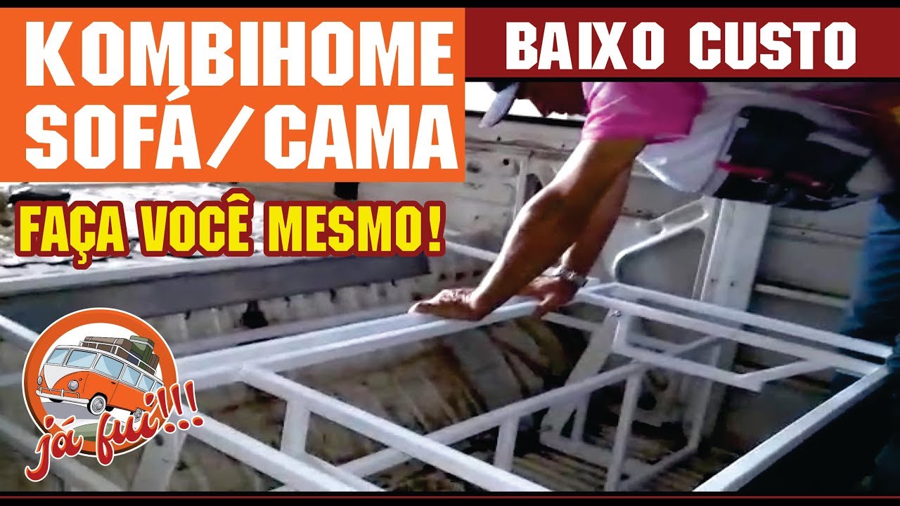KOMBI HOME - SOFÁ/CAMA GRANDE - FAÇA VOCÊ MESMO!