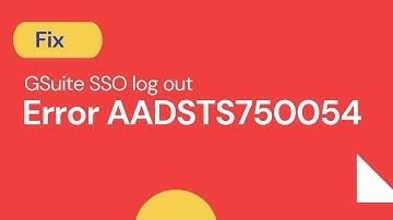 Quick fix "Error AADSTS750054 - SAMLRequest or SAMLResponse must be present as query string"