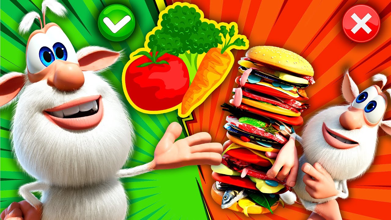 Буба - Здоровая еда против фаст-фуда - Мультфильм для детей