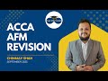 ACCA AFM Revision Sep 2025 Part 1 By Chinmay Shah