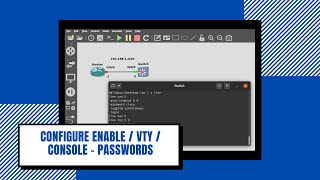 How to configure a Console, VTY, and Enable password on a Cisco switch or router