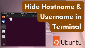 Hide hostname and username in Terminal [UBUNTU 22]