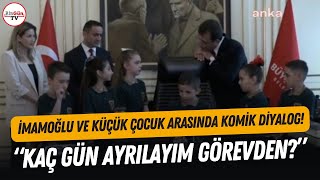 İmamoğlu Ve Koltuğunu Devrettiği Çocuk Arasında Güldüren Diyalog Kaç Gün Ayrılayım Görevden?