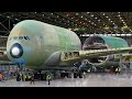 Europe most advanced factory producing gigantic airbus planes  assembly line