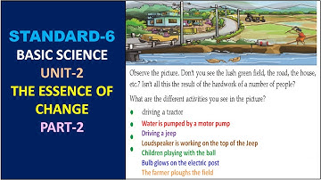 CLASS - 6 | ENGLISH MEDIUM | BASIC SCIENCE | UNIT - 2  | THE ESSENCE OF CHANGE | PART - 1