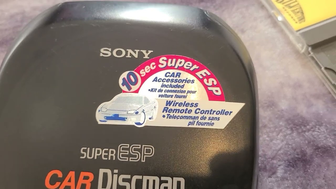 Sony Discman D-838k demo - YouTube