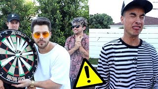 Shotroulette Dart Edition Ft. Kian Lawley, Jc Caylen, Corey Labarrie