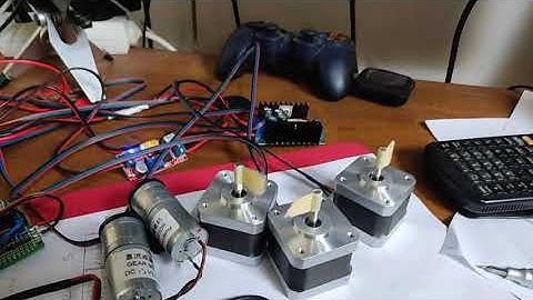 Orangepi PC & Arduino Uno together driving 3 stepper motors