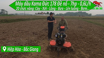 Bàn giao máy xới đất 178 đề nổ cho bác Mạo Hiệp Hòa Bắc Giang