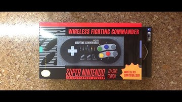 SNES Classic Hori Fighting Commander Unboxing