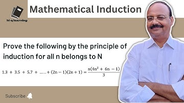 Prove the following by the principle of induction |1.3+3.5+5.7+..+(2n-1)(2n+1)=n(4n^+6n-)/3
