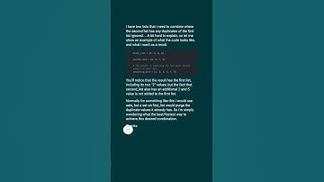 Combining two lists and removing duplicates, without removing duplicates in original lis... #shorts