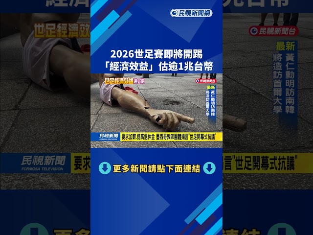 2026世足賽將登場  美分析「經濟效益」估逾1兆台幣－民視新聞