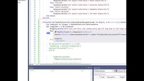 ASP.NET For Loops & Dynamic HTML