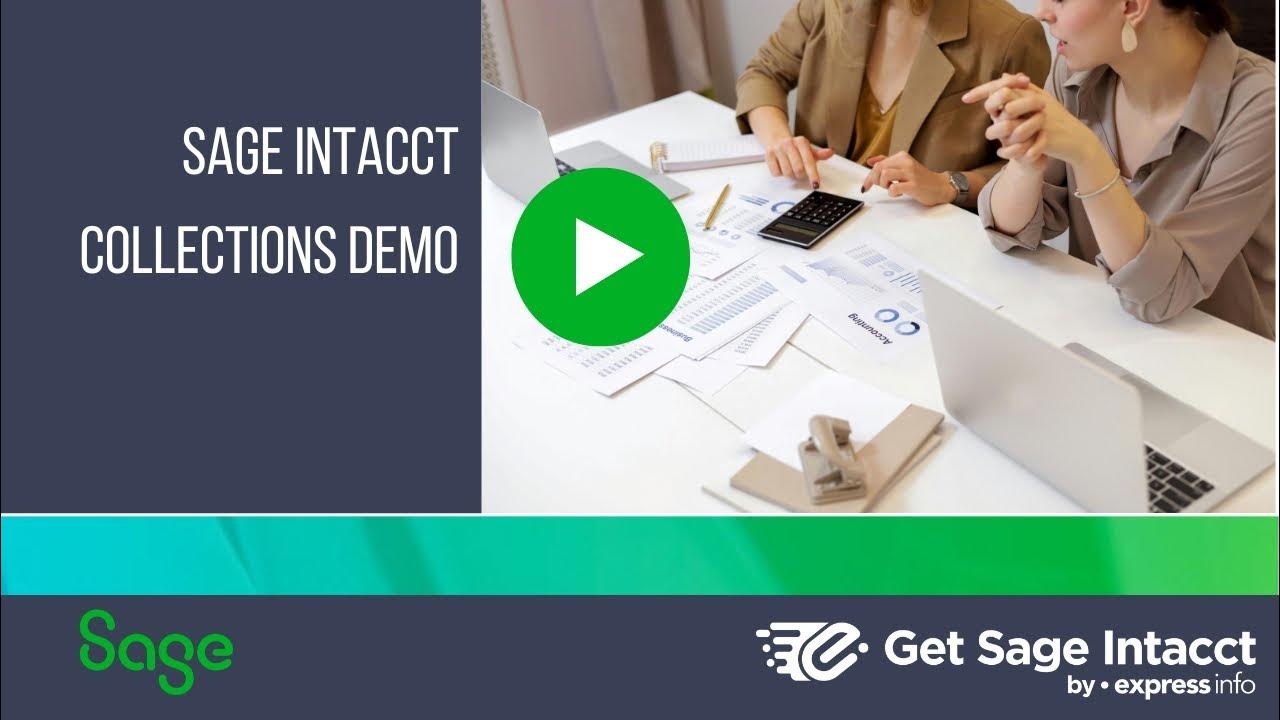 Sage Intacct Collections Demo YouTube
