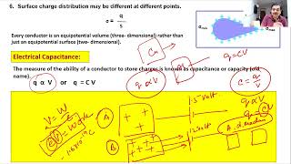Unit I: Electrostatics - Capacitance and Parallel Plate Capacitor