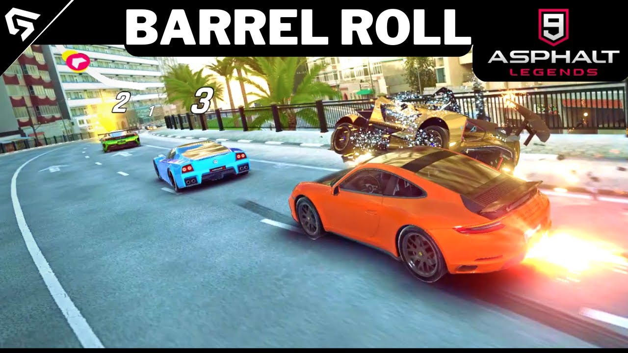 Asphalt 9 Barrel Roll & knockdowns YouTube