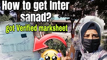 HOW TO GET INTER CERTIFICATE FROM INTER BOARD OF KARACHI 🧾❔