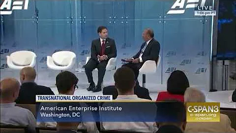 At AEI, Rubio discusses combatting transnational organized crime with Roger Noriega