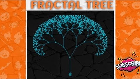 Fractal tree python turtle project| With code|