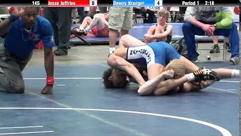Men 145 - Jesse Jeffries vs. Dewey Krueger