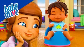 Baby Alive en Español 💨 Se Hizo Popis ¡Aprenden A ir Al Baño! 💩 Dibujos Animados Para Niños 💕